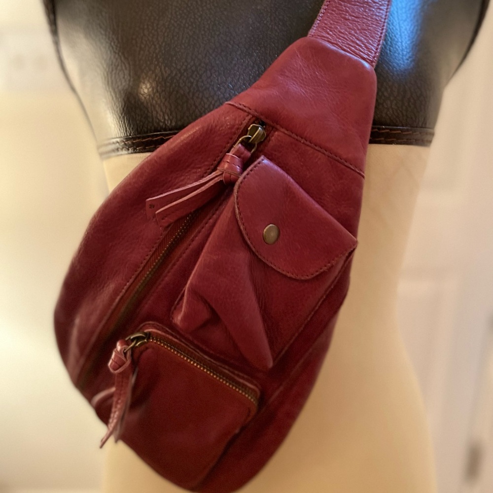 Free People Leather Sling Bag